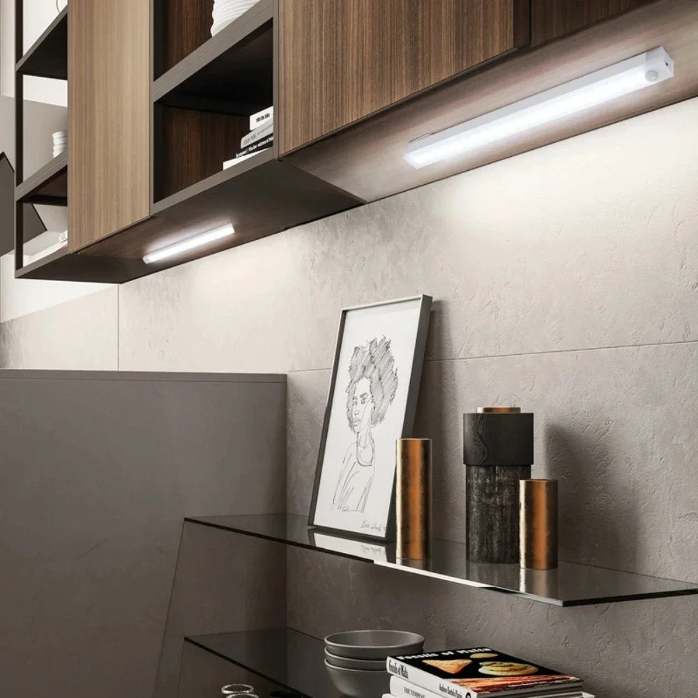 Kitchen Usb Rechargeable Led Lamp LED Night Light With Motion Sensor Cupboard for Cabinets Home and Decoration Lights Wardrobe