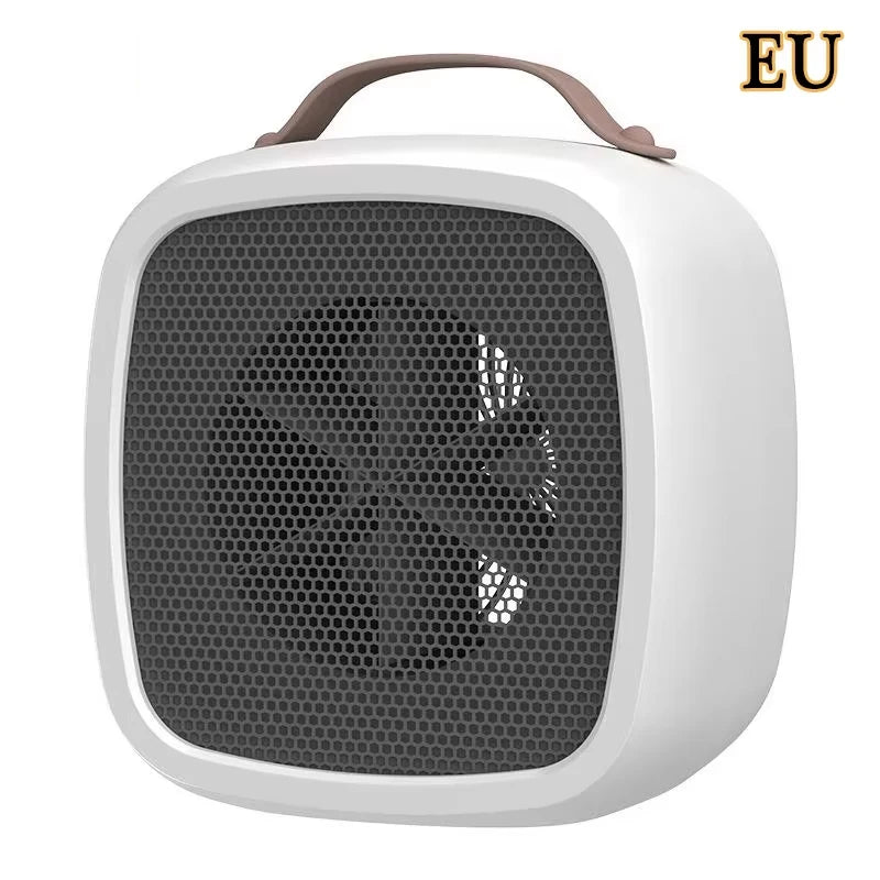 Mini Portable Heaters Desktop Mutes Fast Heating Warmer Fan 500W PTC-Ceramic Warm Air Heaters for Indoor Office Winter