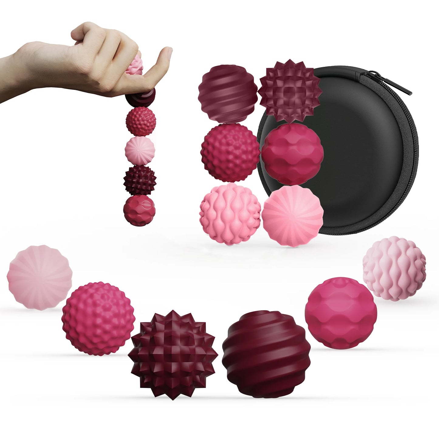 6/12 Pcs Magnetic Balls EDC Relief Toys Fidgeting Antistress Anxiety Sensory Toy Magnet Balls For Adult Kids Autism ADHD