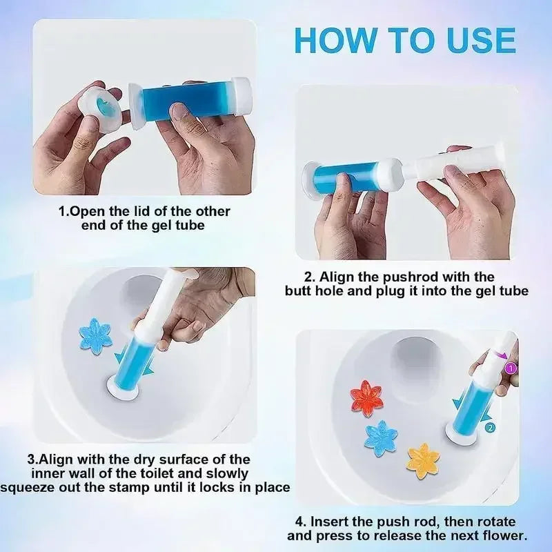 Toilet Cleaner Gel Stick, Solid Aromatherapy Air Freshener, Long Lasting Fragrance Deodorizer for Bathroom Odor Elimination