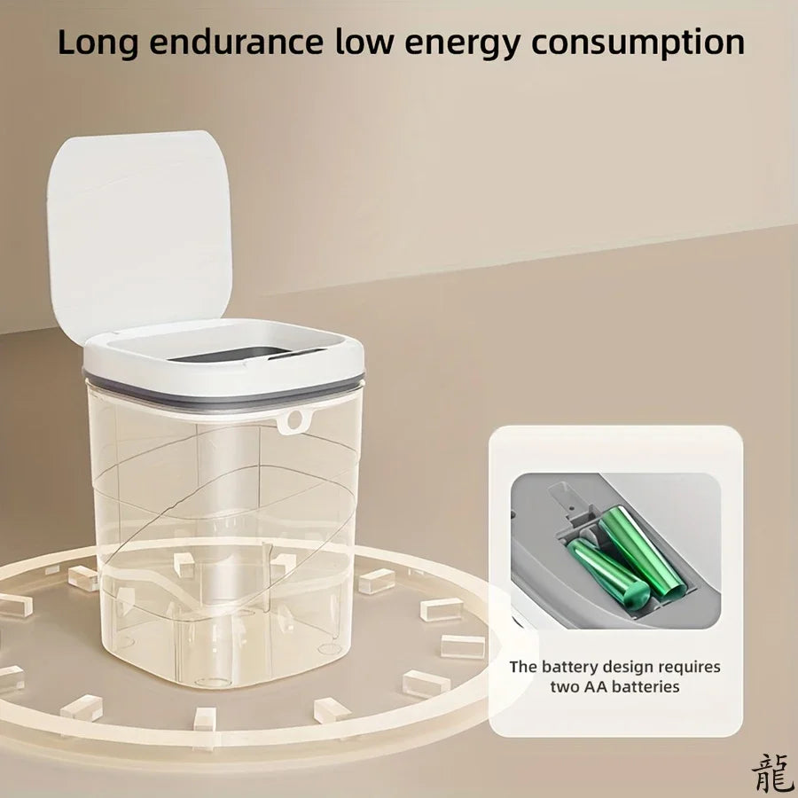 Smart Sensor Touchless Automatic Closing Trash Can Battery Powered for  Bathroom House Office