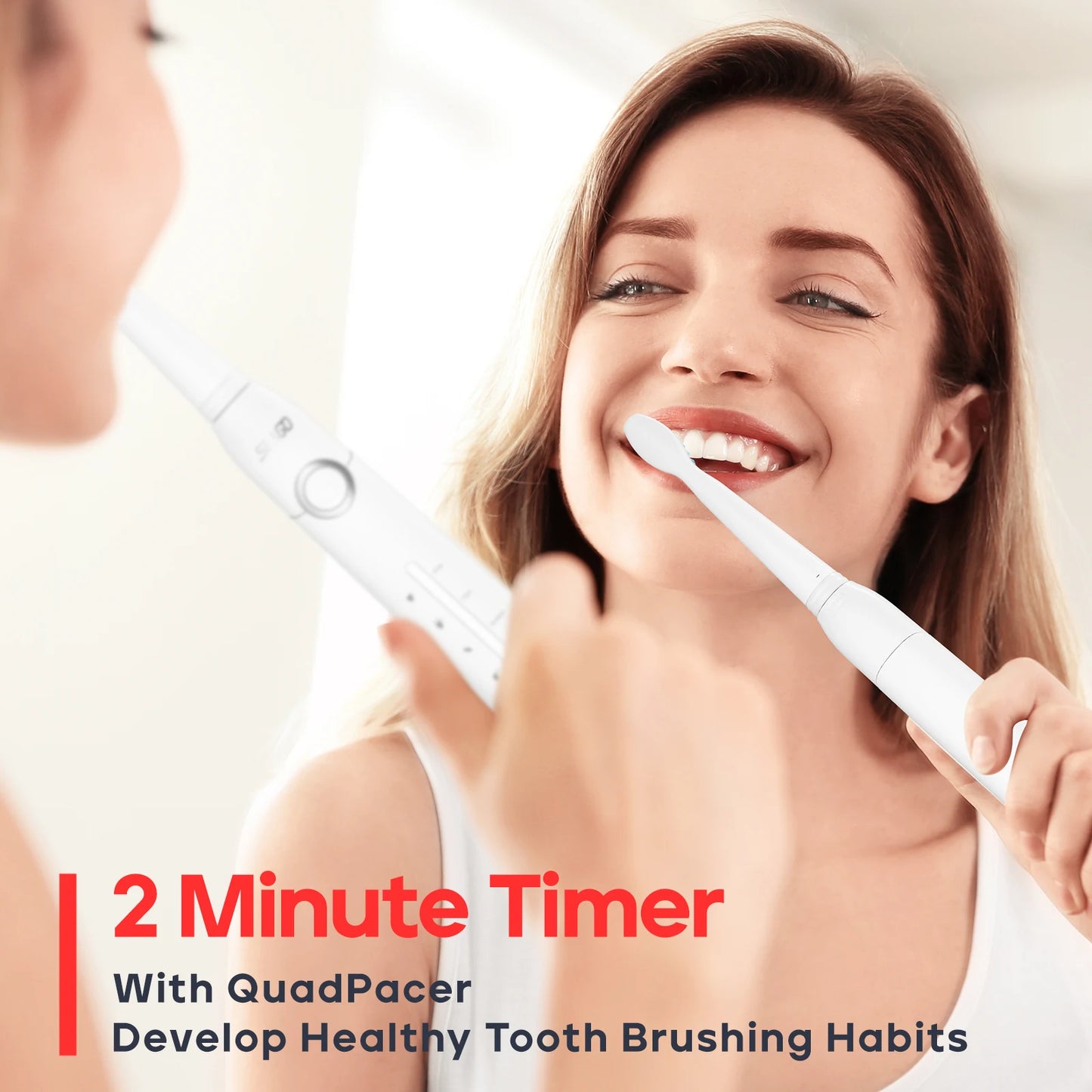 Seago Electric Toothbrush Tooth brush USB Rechargeable Adult Ultrasonic Teeth Cleaning 10 Replacement Toothbrush Heads