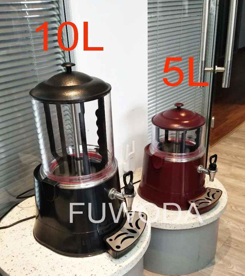 110V 220V 10L Hot Chocolate Warmer Machine Electric Hot Drink Milk Juice Mixer Blender Coffee Milk Wine Tea Dispenser Machine
