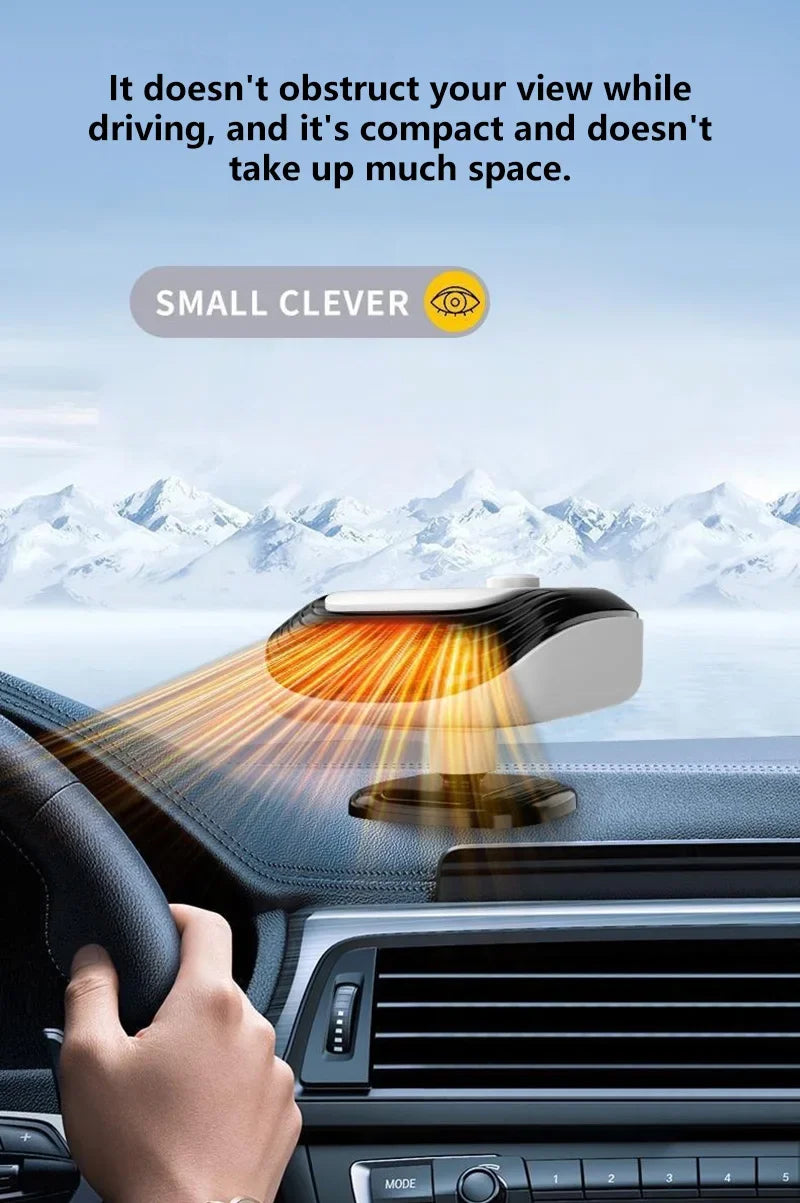360° Rotation Winter Fast Car Heater 12V/24V Car Heater Fan Large Blowing Area Adjustable Wind Speed Windshield Defogging 2026