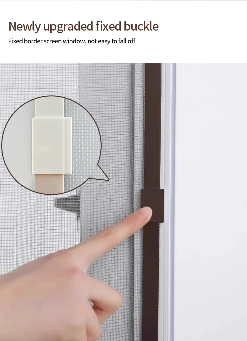 DIY Custom size 2025 Magnetic screen window, mosquito net magnetic curtain, invisible, household magnet self-adhesive window