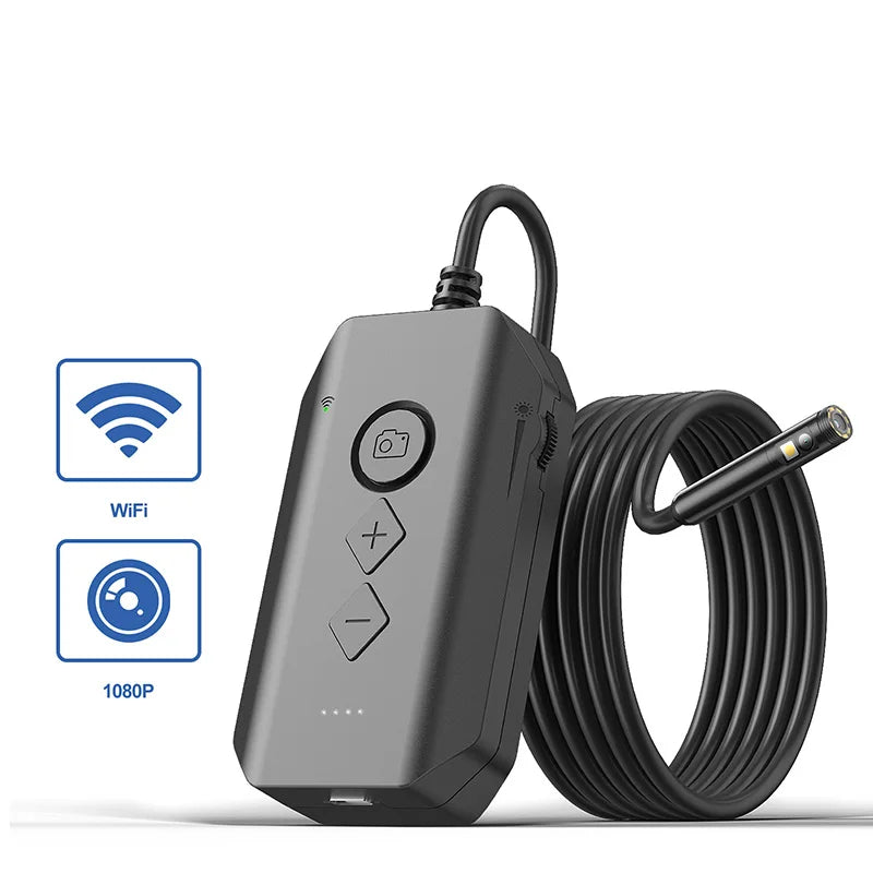 Triple Lens WIFI Endoscope HD1080P Single Dual Lens Wireless Pipe Inspection Borescope Camera Car Check Waterproof LEDs 2600mAh
