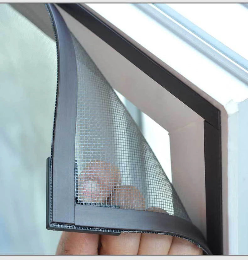 DIY Custom size 2025 Magnetic screen window, mosquito net magnetic curtain, invisible, household magnet self-adhesive window