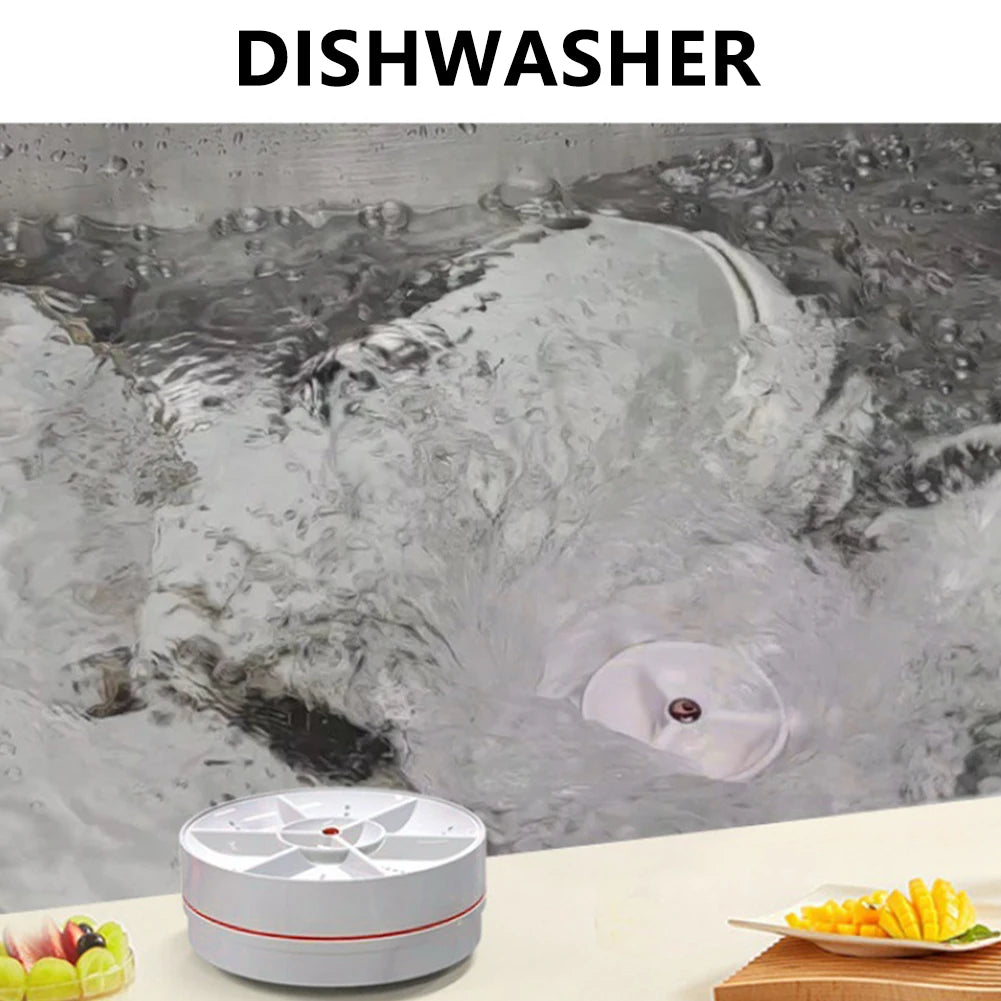 Portable Ultrasonic Dish Washer 18W Cordless Sink Dishwasher Wireless Dishwasher Household Sink Dishwasher for Household Kitchen