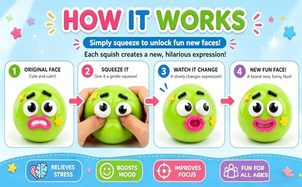 2026 NEW Smushers Squishy, Curiosities Dog Face Swap Squishy Toy, Soft Moldable Cute Slow Rise Squeeze Toy, Relaxing Sensory