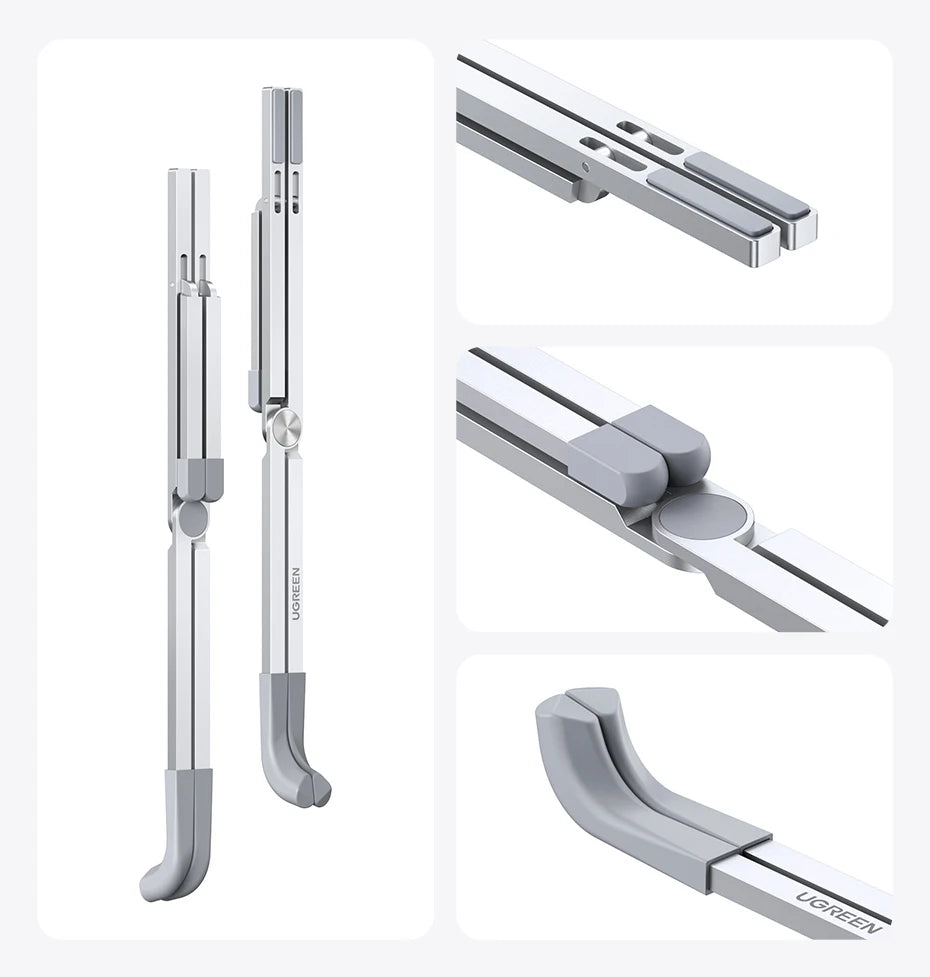 UGREEN Laptop Stand For Macbook Pro Foldable Aluminum Vertical Notebook Stand Laptop Support Macbook Air Pro Tablet Phone Stand
