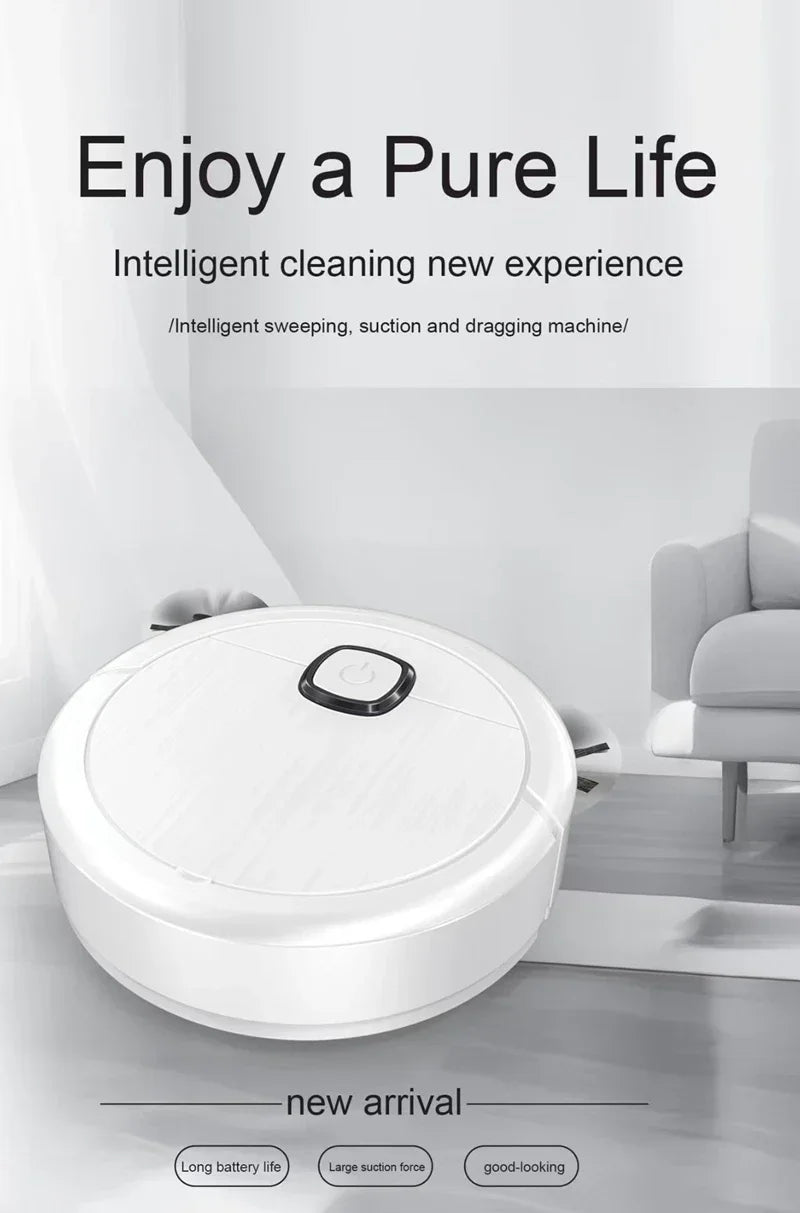 Lenovo 3-in-1 Smart Sweeping Robot Vacuum Mop 4000pa Strong Suction Washable Mop For Pet Hair Hard Floor Ideal Home Kitchen Room