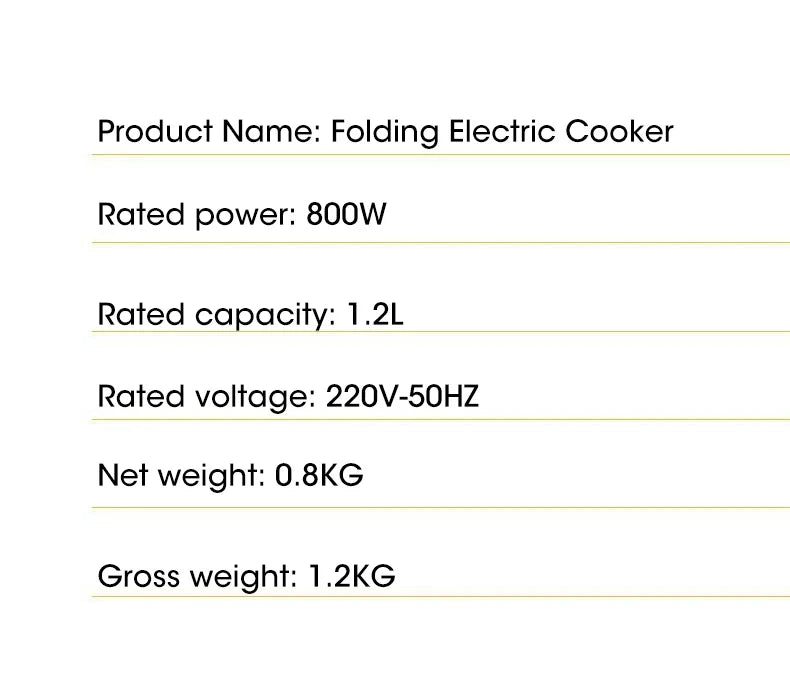 HOMEFISH Foldable Silicone Electric Pot Portable Multi-Purpose Hot Water Boiler for Travel 110/220V Kettle Ideal for Camping