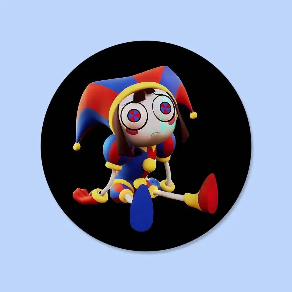 The A-Animated D-Digital Circus Badges 25 32 44 58 75 Mm Round Cosplay Pin Bag Decor Fans Collect Friends Gifts Brooch Souvenir
