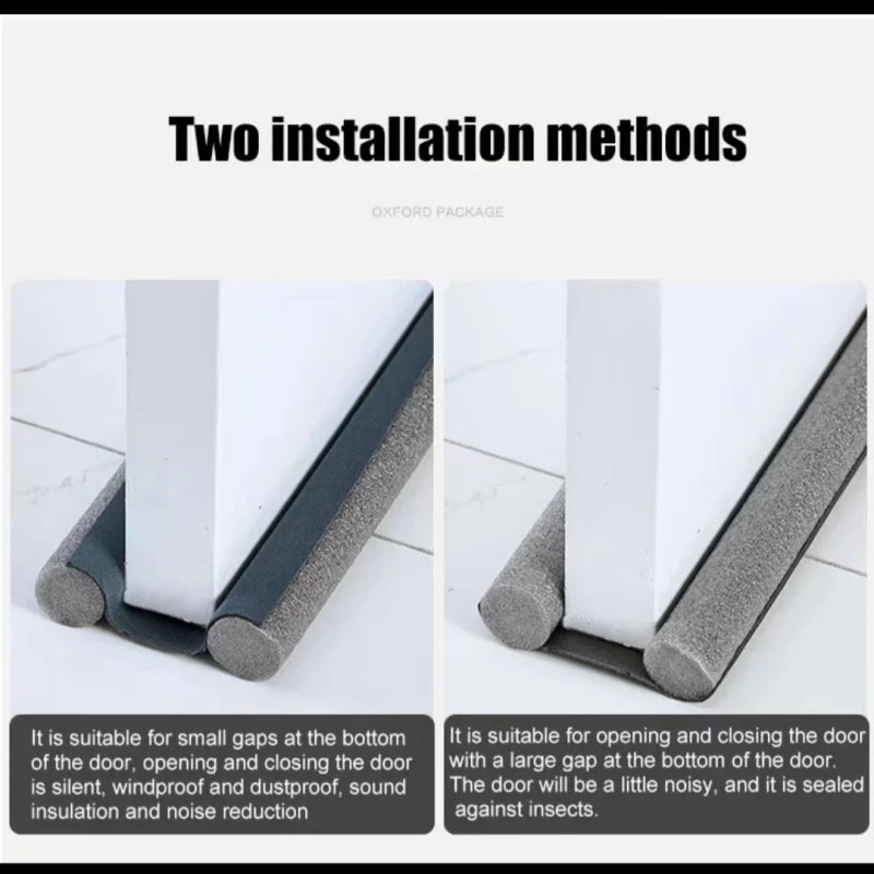 2-Pack Flexible Under Door Draft Stopper Bottom Seal Strip Weather Strip Anti-Cold Gap Blocker Thicker Sealing Strip 93 men di