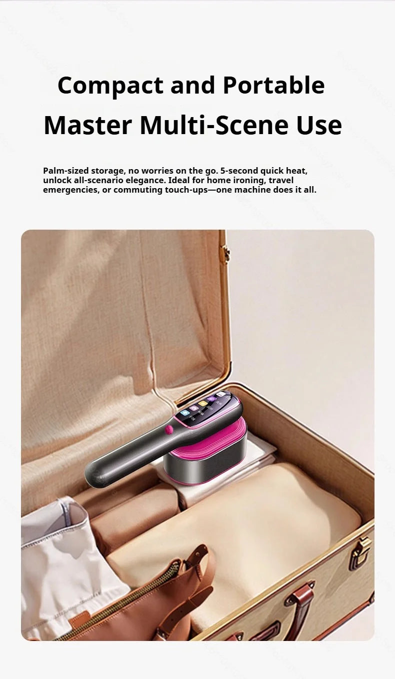 NEW Handheld Steam Iron Garment Steamer Portable Mini for Clothes Fast Heating Travel Garment Fabric Press Machine with Home