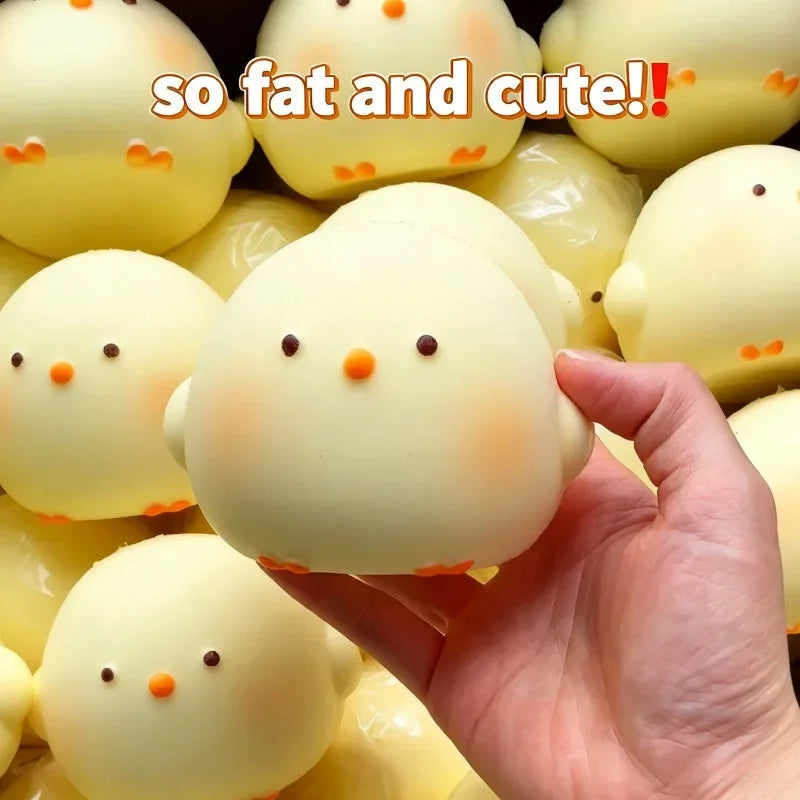 HOT! Cute Giant Chick Squishy Toy Slow-Rising Stress Relief & Sensory Fidget Toy for Kids and Adults Anxiety ADHD Autism Relief