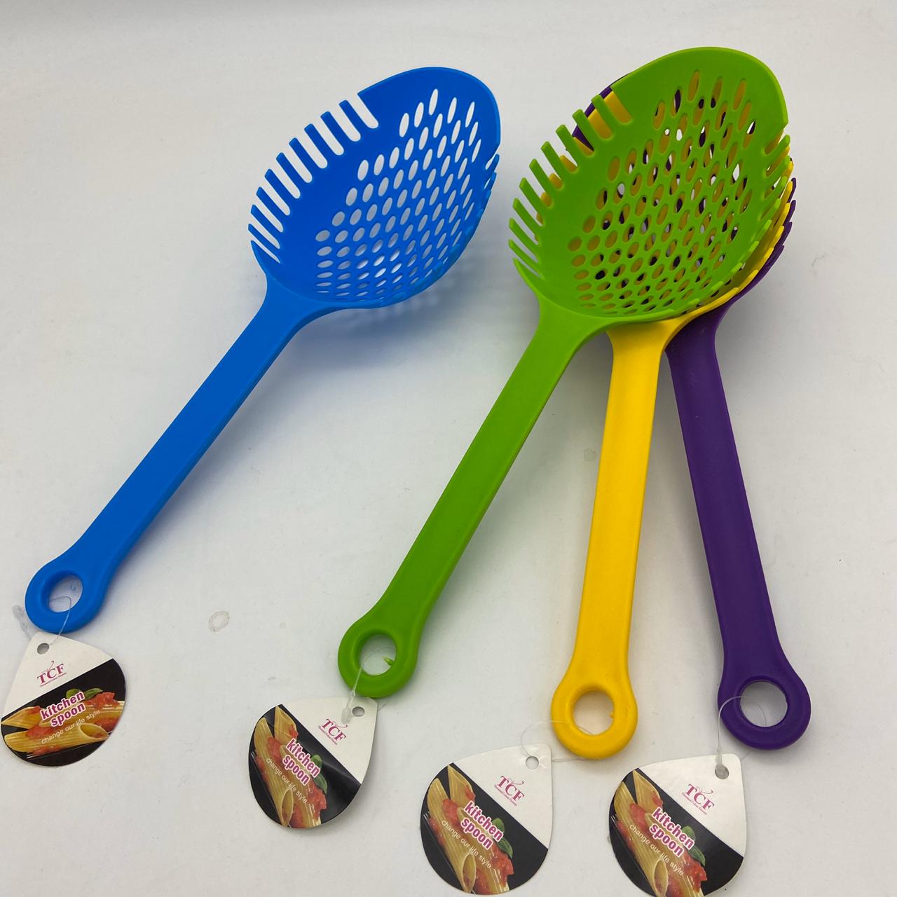 Cuchara escurridora oval por mayor - Bazar Mayorista