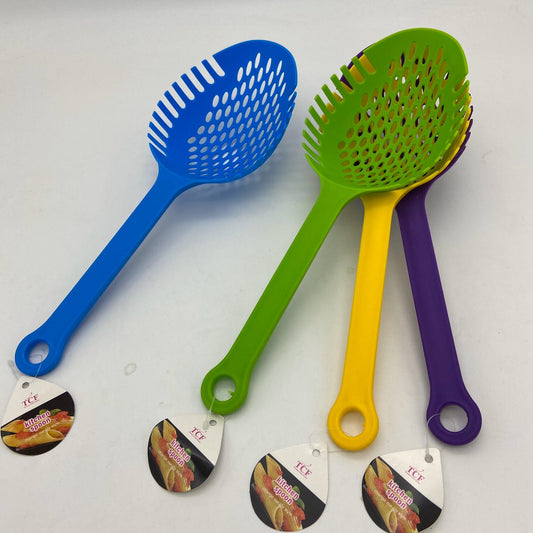 Cuchara escurridora oval por mayor - Bazar Mayorista