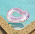 Flotador Inflable corazon con glitter por mayor - Bazar Mayorista