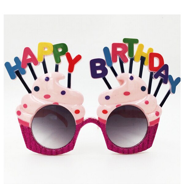 Anteojos happy birtday muffin por mayor - Bazar Mayorista