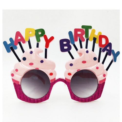 Anteojos happy birtday muffin por mayor - Bazar Mayorista