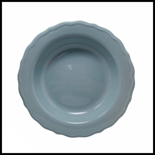 Plato hondo juliet gris por mayor - Bazar Mayorista