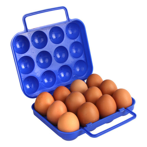 Caja porta 12 huevos con manija por mayor - Bazar Mayorista