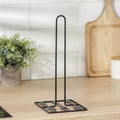 Porta rollo cocina cubiertos black por mayor - Bazar Mayorista