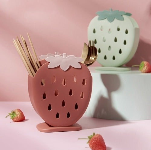 Escurridor de cubiertos frutilla por mayor - Bazar Mayorista