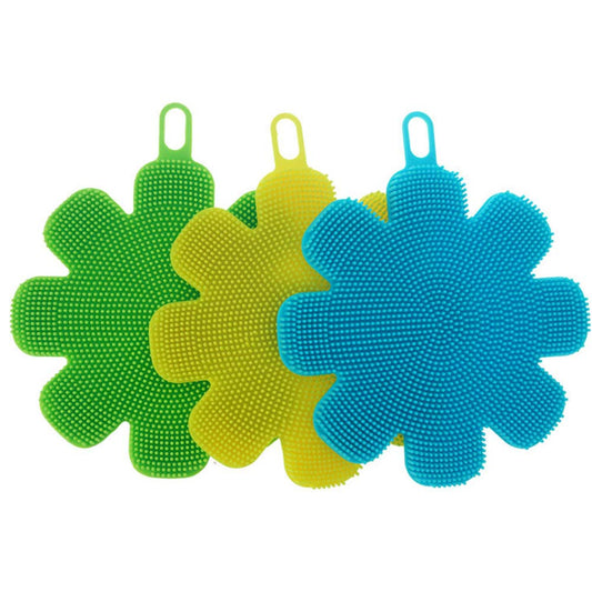 Esponja silicona flor por mayor - Bazar Mayorista