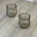 Vaso corto diamond line grey por mayor - Bazar Mayorista