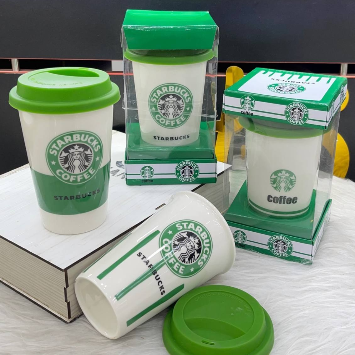 Vaso Starbucks con tapa por mayor - Bazar Mayorista